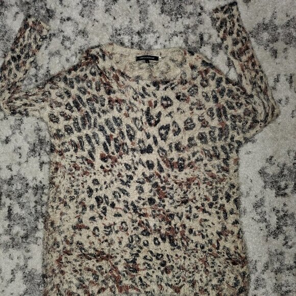 Foreign Exchange Women's Cheetah Print Fuzzy Long - Picture 7 of 7